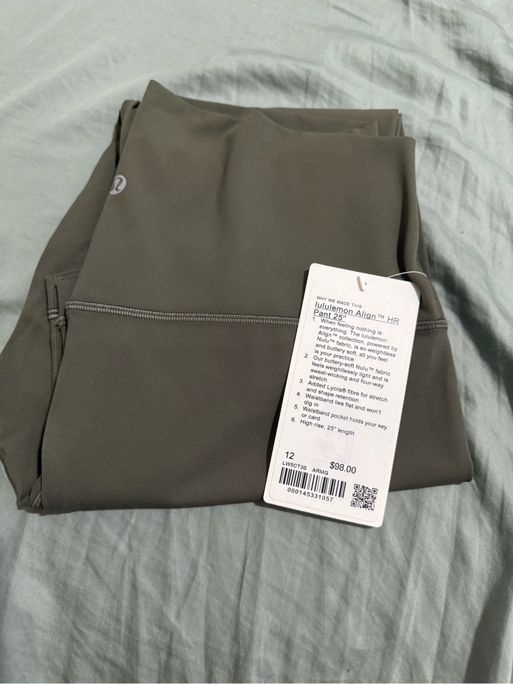 lululemon athletica Align High-Rise Leggings — Olive Green